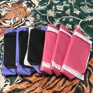 TRADER JOES LIMITED EDITION LUNCH BAG Pink and Purple Travel Organizers SOFT